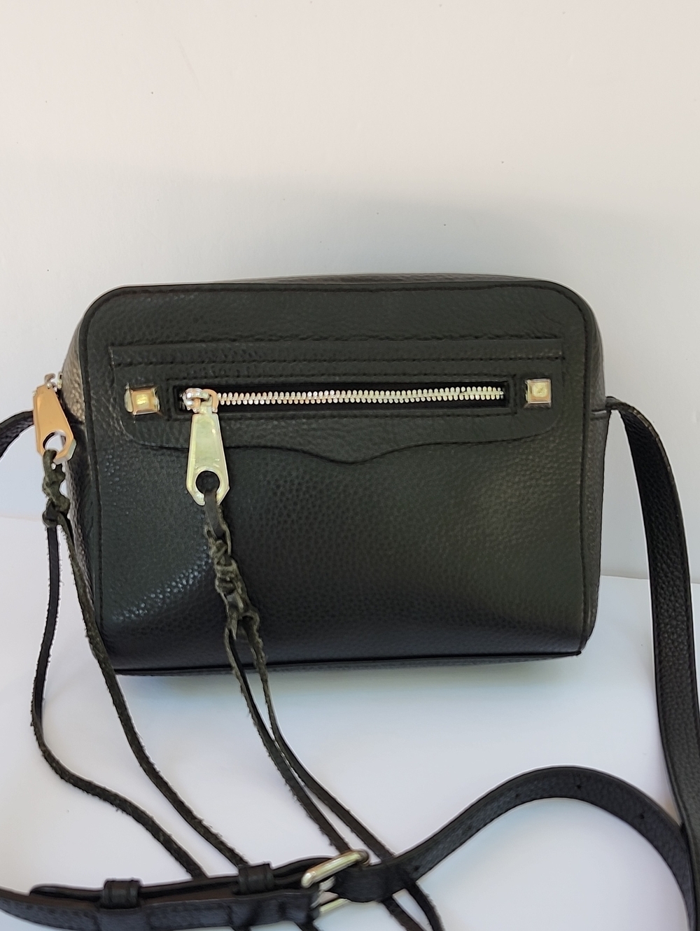 REBECCA MINKOFF REGAN LEATHER CAMERA CROSSBODY BAG